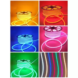 ไฟเส้นนีออนเฟล็ก ไฟเส้นLED Neon flex แบ่งขาย5M 10M 20M 2835 12V 220V ไฟท่อ ปีใหม่ ประดับตกแต่ง