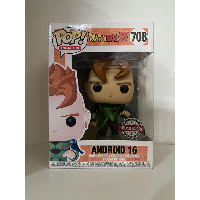 Funko Pop Dragonball Z Android 16 Metallic Exclusive 708