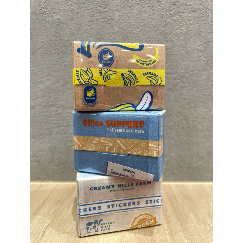 Hologram Stickers in a cute mini carton box from Japan