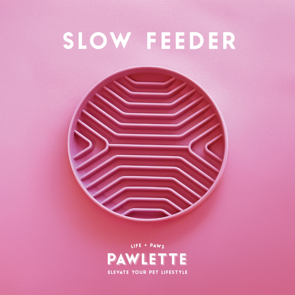 Pawlette 'Bubblegum' Slow feeder ชามชะลอการกินสุนัขและแมว