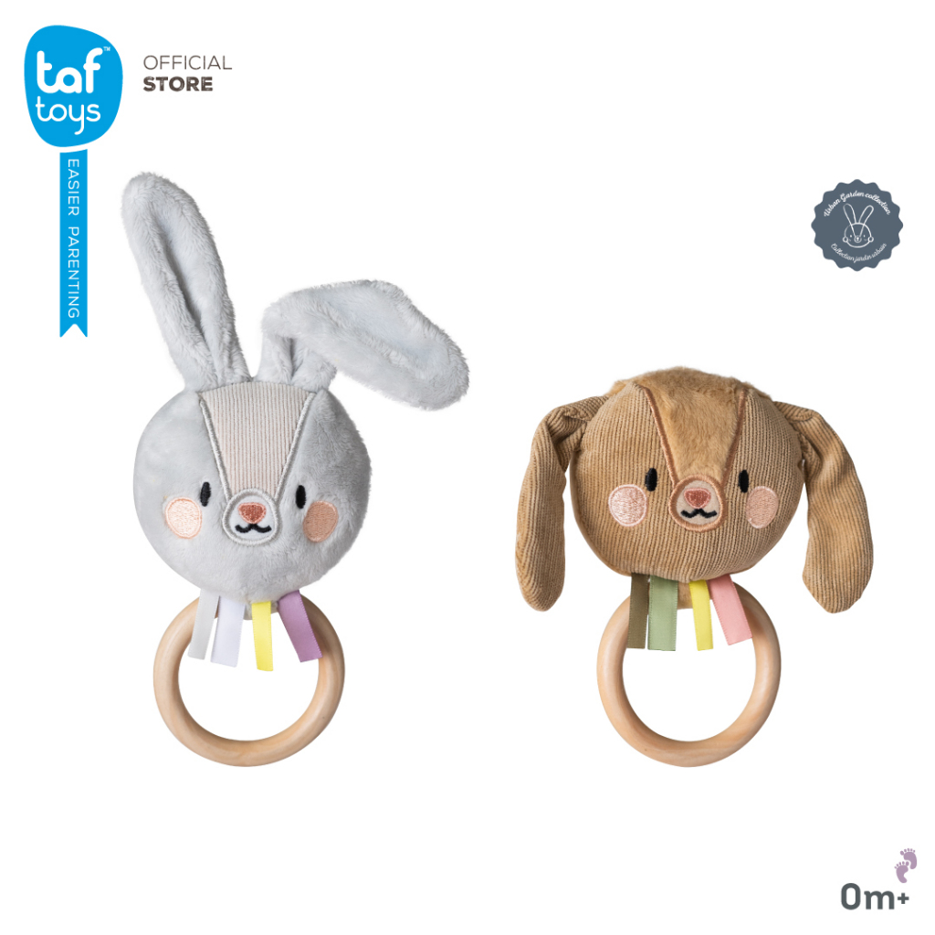 Taf Toys ตุ๊กตาเขย่ามือ Bunny Rattle ของเล่นเขย่ามือ 0 เดือน ขึ้นไป