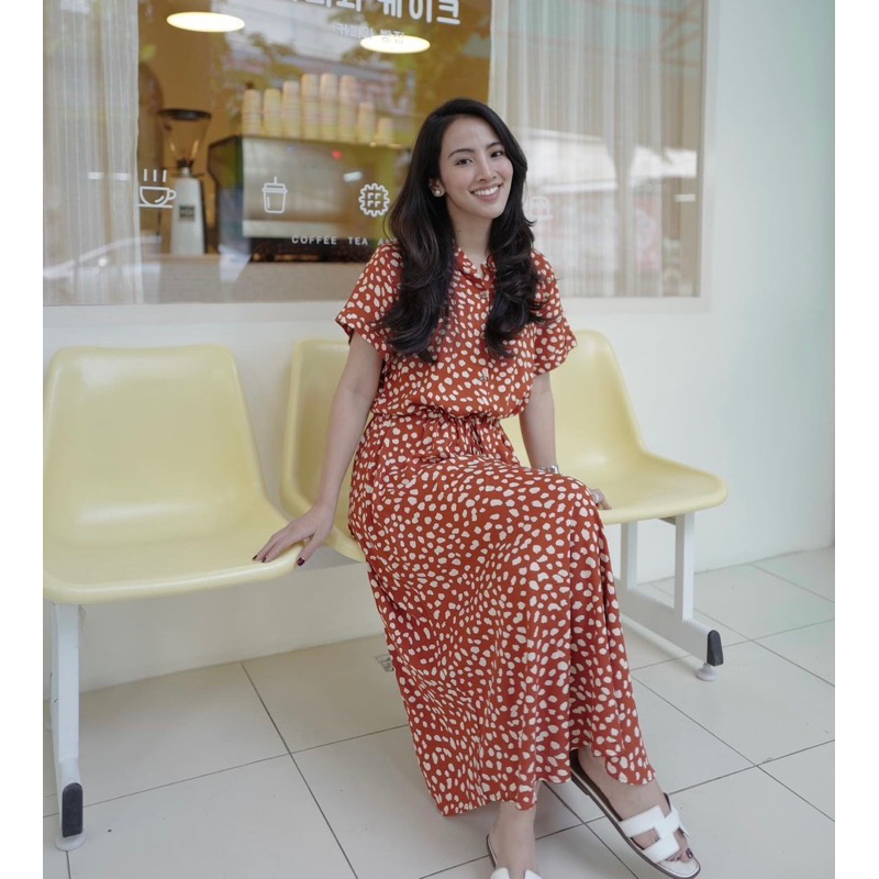New!! Disney leopard brick button dress