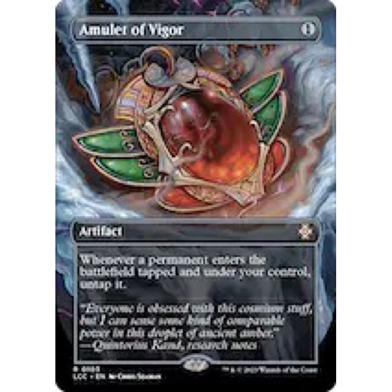 MTG (LCC) Amulet of Vigor (Borderless Box Topper) (R)