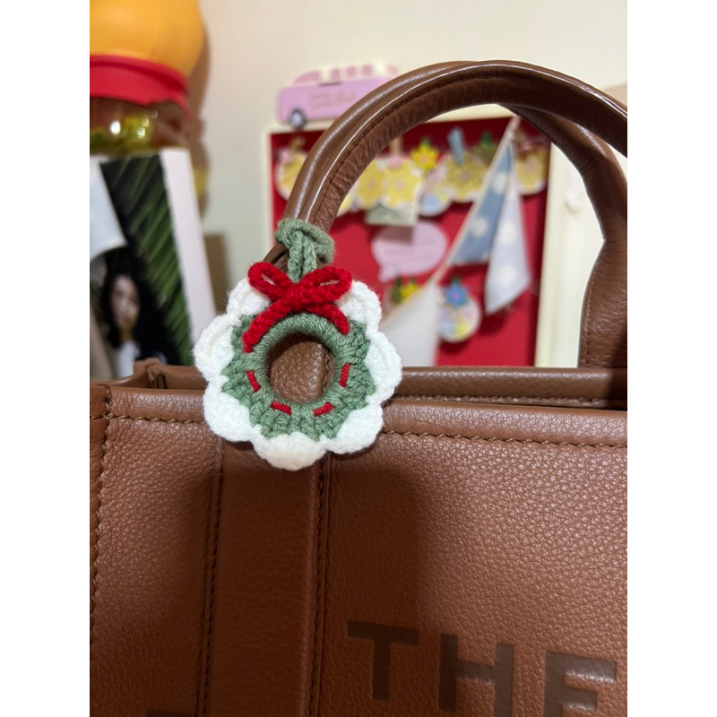 พร้อมส่ง**พวงกุญแจคริสต์มาส christmas wreath