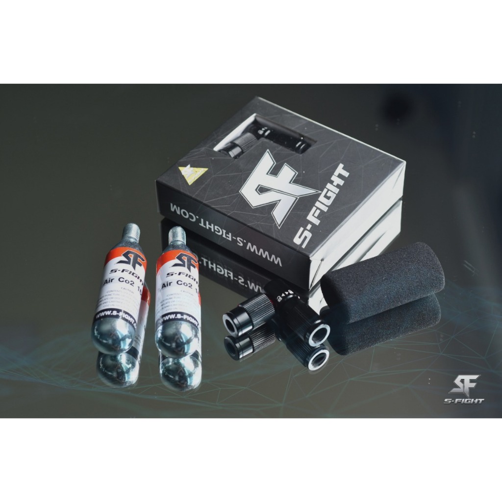สูบ Co2 mini pump S-FIGHT มาพร้อม หลอด Co2 ขนาด 16 กรัม