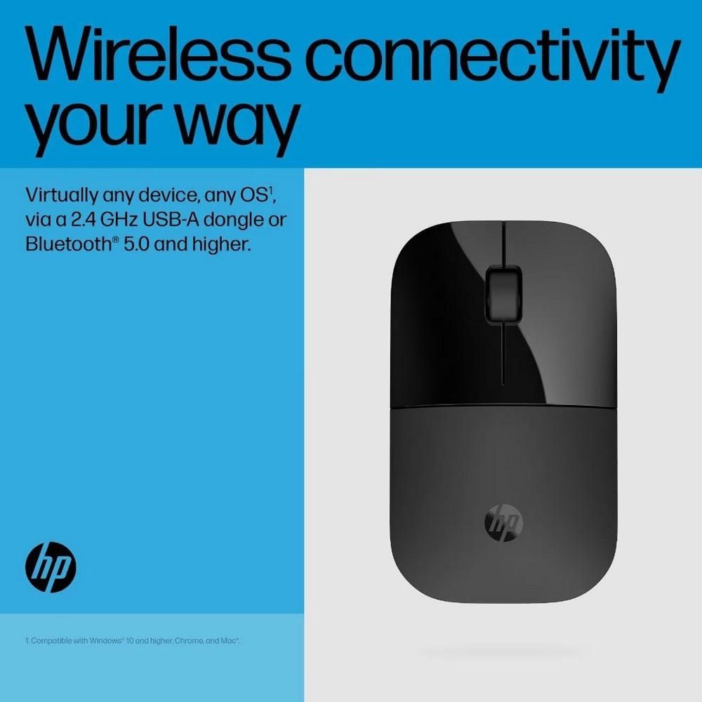 [กรุงเทพฯ ด่วน 1 ชั่วโมง] HP Z3700 Dual Mouse [Black] [White] 2.4GHz or Bluetooth® 5.0+ ประกันศูนย์