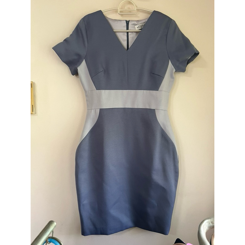 เดรสมือ2 Veera HOF สภาพ 90% สีฟ้า