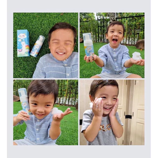 มูสโฟมล้างหน้าเด็ก ป้องกันเชื้อโรค Glowic Kids Mousse Foam