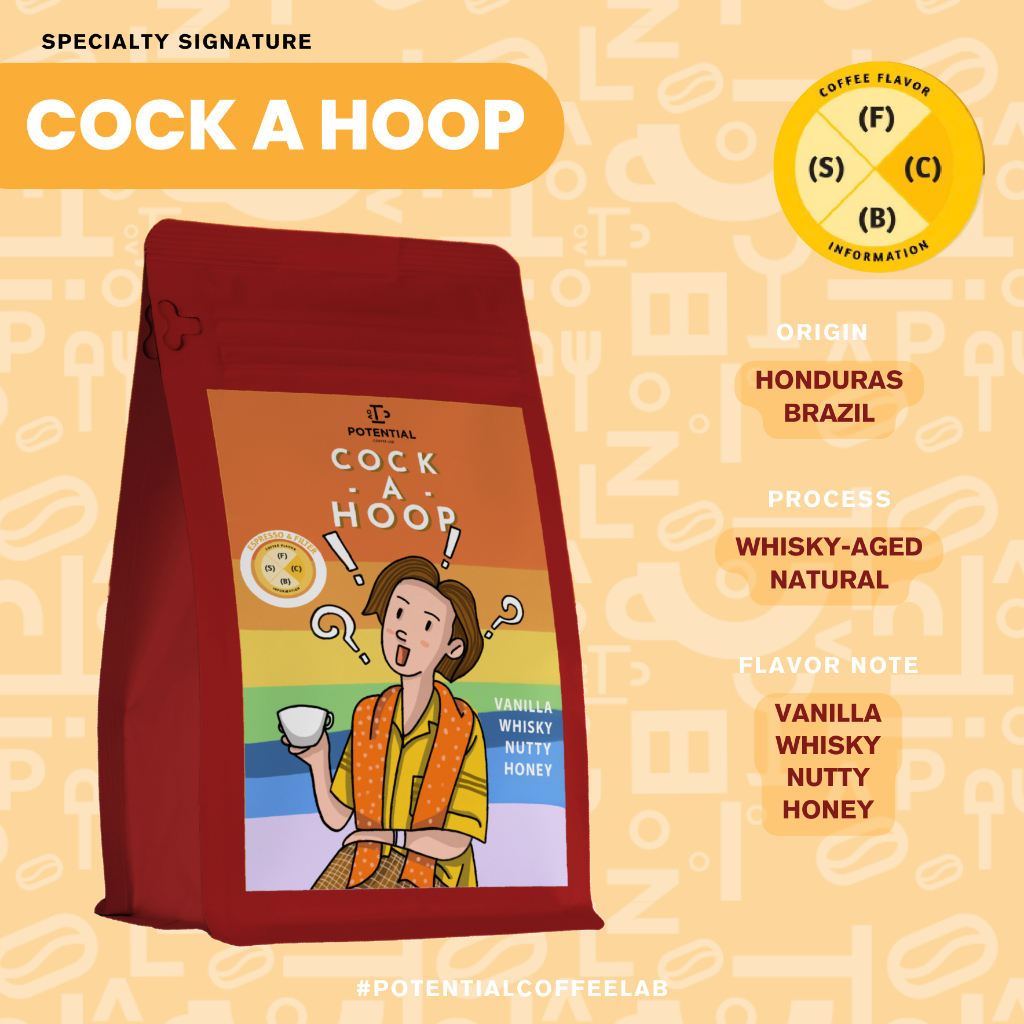 Potential Coffee Lab เมล็ดกาแฟคั่ว COCK A HOOP