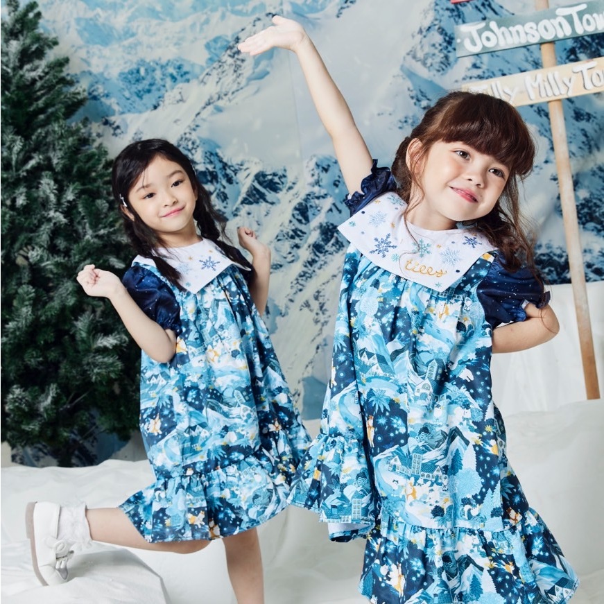 Tilly Milly ชุดกระโปรงเด็กผู้หญิง Look 3 - Glacial Glamour