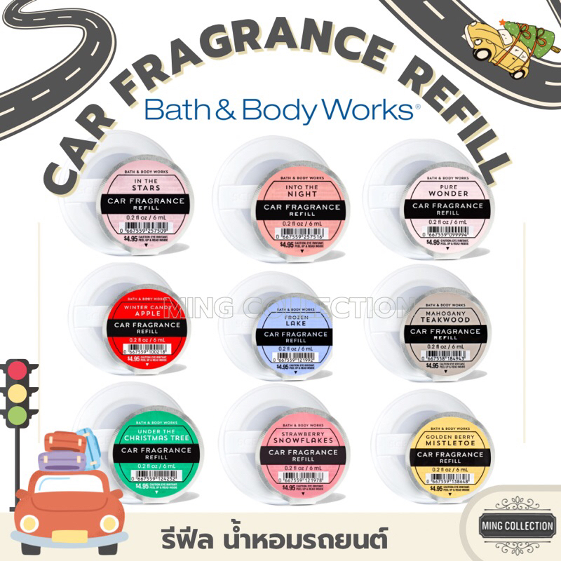 [ซื้อผ่าน𝑳𝑰𝑽𝑬ลด50%] รีฟีล น้ำหอมรถยนต์ Bath & Body Works : Car Fragrance Refill