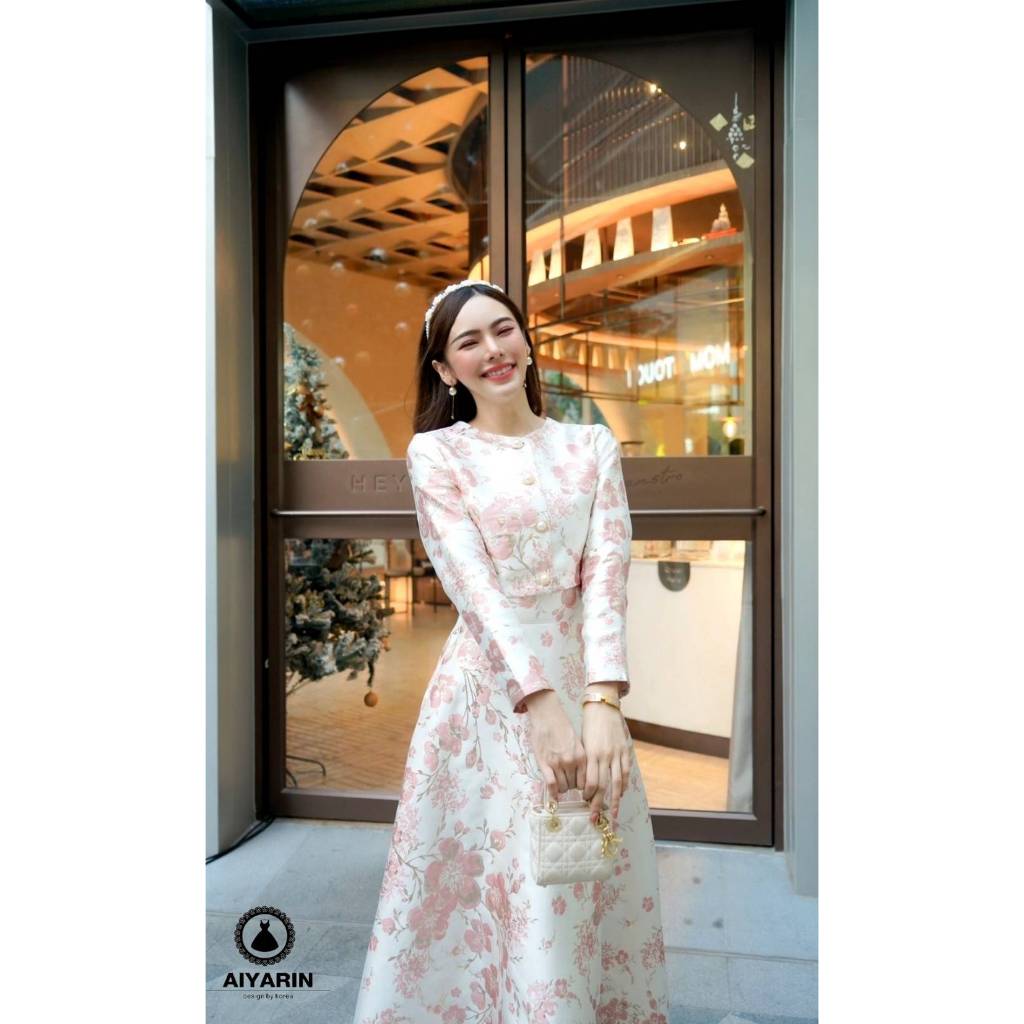 S-2XL. 3 ลาย. (｡’▽’｡)♡ ชุดออกงาน, งานบุญ, งานแต่ง, เยี่ยมญาติ, ไปวัด. แบรนด์ดัง ทรงสวย น่ารักมากค่ะ (｡’▽’｡)♡
