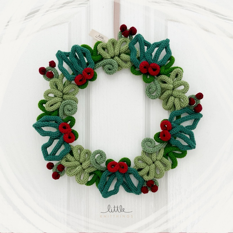 Christmas wreath handmade แขวนตกแต่งประตู
