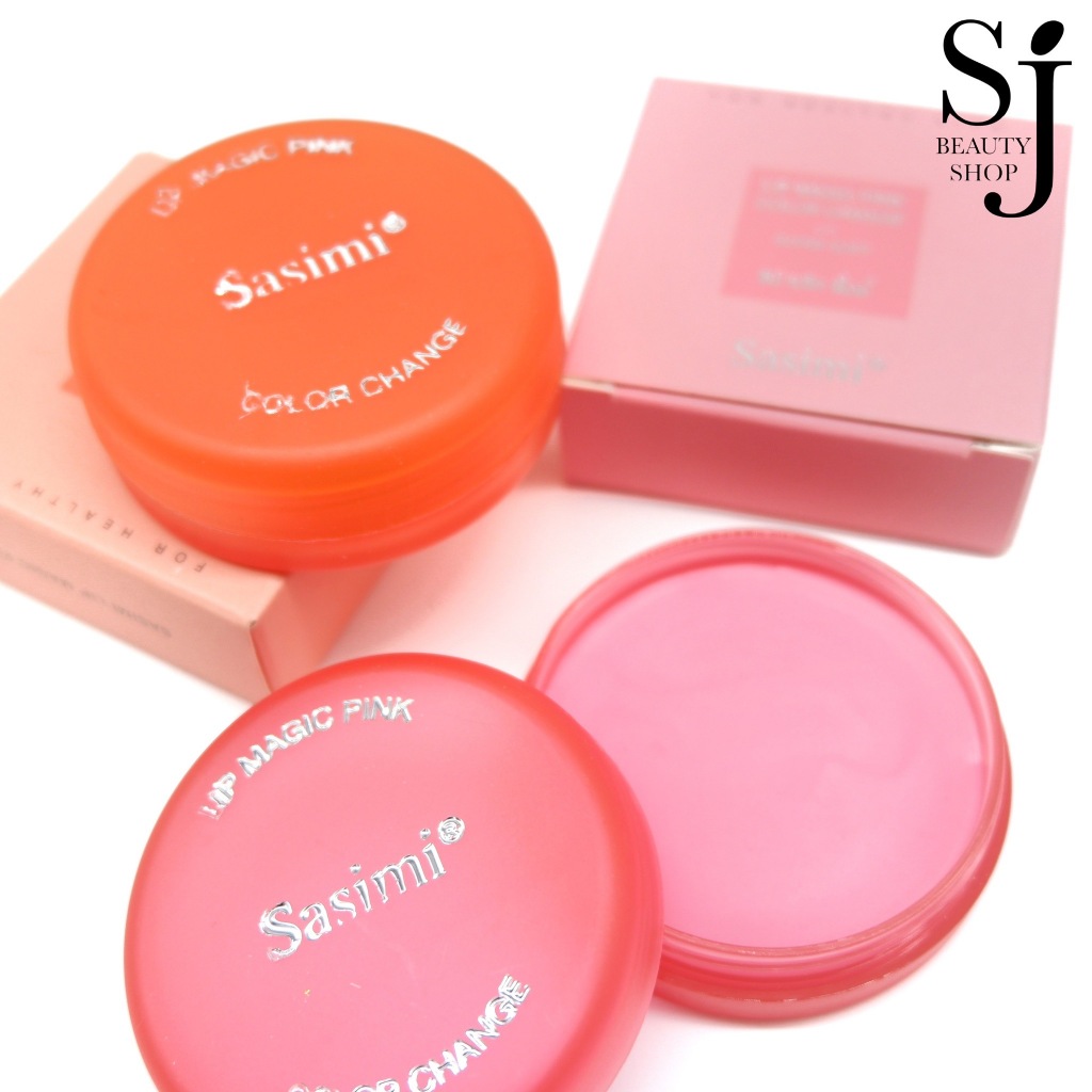 SASIMI SUPER SOFT MAGIC PINK LIP BLAM ลิปบาล์มเปลี่ยนสี กลิ่นผลไม้ บำรุงริมฝีปากสวยเป็นธรรมชาติ