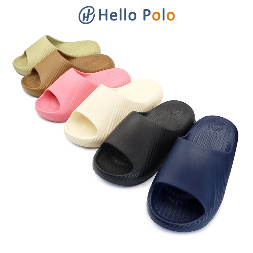 Hello Polo รองเท้าแตะผู้หญิง รองเท้าน่ารัก รองเท้านิ่มเหมือนเหยียบขี้ 4cm พื้นหนา กันลื่น ลายอุ้งเท้าแมว HP8014