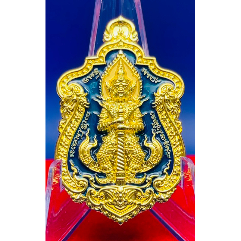เหรียญท้าวเวสสุวรรณ รุ่นเศรษฐี(หลวงปู่โต๊ะ) เนื้อทองแดงลงยาส้ม/ทองแดงลงยาเขียว/ชุบทองลงยาฟ้า หลังพระ