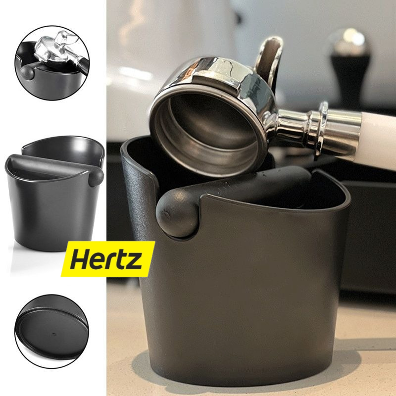 Hertz Cafe ถังเคาะกากกาแฟ พลาสติกฐานกลม Coffee Knock Box