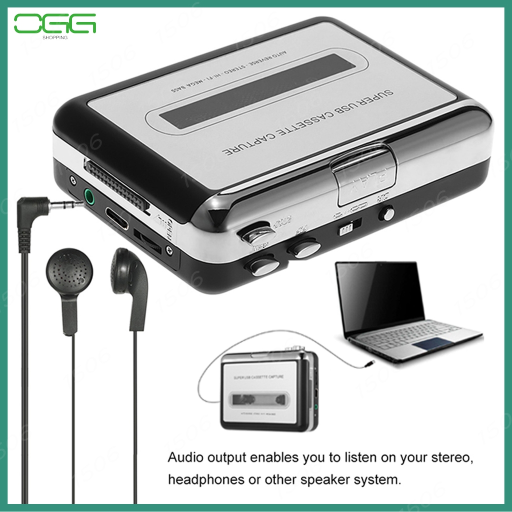 MC-Mini USB CASSETTE เทป MP3 CD Converter จับเครื่องเล่นเพลงเสียงเครื่องเล่นเทปแบบพกพา