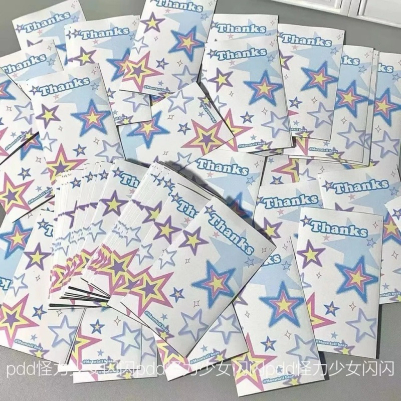 🩵🌟พร้อมส่ง!สติกเกอร์ซีล ลายดาวสีฟ้า แพค20ชิ้น แปะพัสดุ แพคการ์ด น่ารักมาก สไตล์y2k - รูปที่ 6
