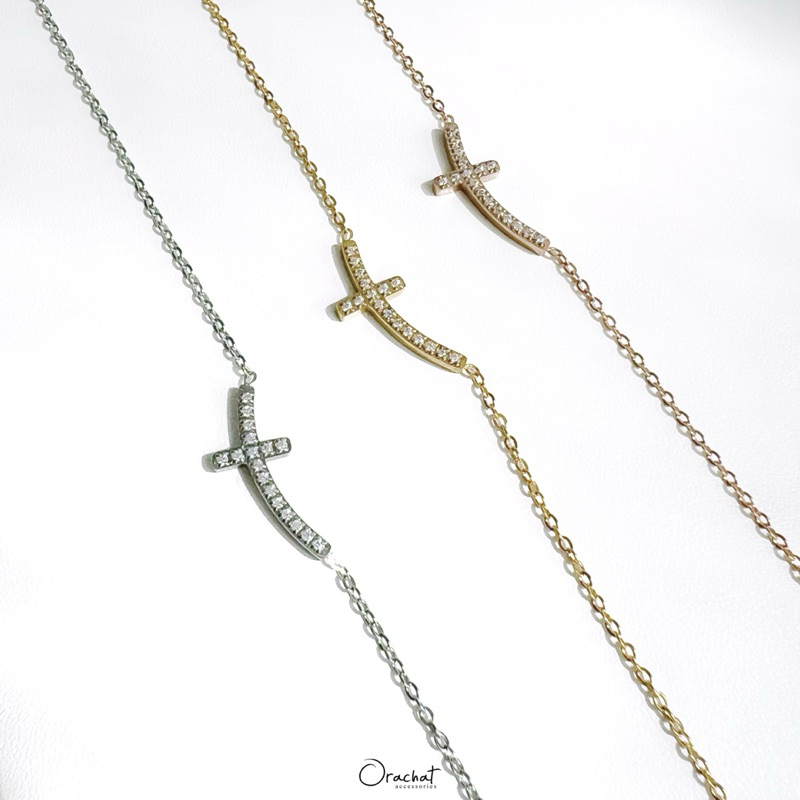 Orachat | Vivian 14k necklace. (สร้อยคอตัวเรือนสแตนเลส)