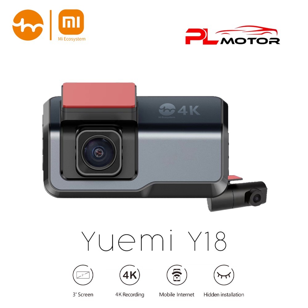 Yuemi | Mi Ecosystem Yuemi Y18 Dash Cam Car Camera กล้องติดรถยนต์  กล้องติดหน้ารถ  ความละเอียด 4K