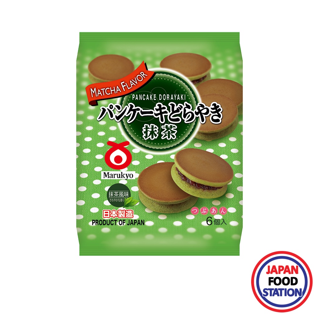 MARUKYO SEIKA PANCAKE DORAYAKI AZUKI 310G (15180) ขนมโดรายากิรสชาเขียวไส้ถั่วแดง JAPANESE PANCAKE