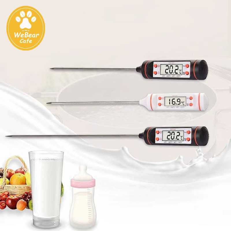 WeBear Cafe☕ เทอโมมิเตอร์ ดิจิตอล ปากกาวัดอุณหภูมิ วัดอุณหภูมิอาหาร มีให้เลือก 2 สี Food Thermometer