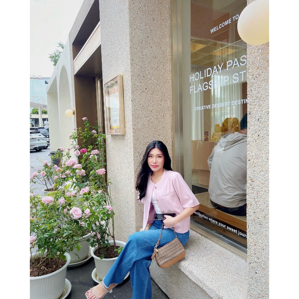 Daisy Blazer - เสื้อเบลเซอร์แขนสั้น เสริมไหล่ เย็บซับในทั้งตัว
