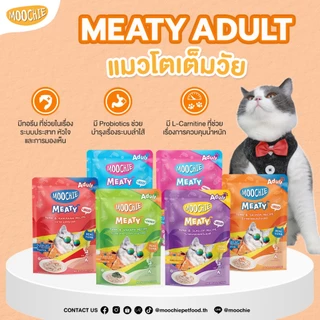 [ยกลัง 48 ซอง] Moochie อาหารเปียกแมว มูชี่ ไม่เติมเกลือ เพื่อสุขภาพน้องแมว ขนาด 70 กรัม