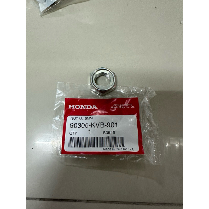 น็อต ล้อหลังpcx150/125ทุกปี/PCX160🔹/คลิก125iทุกรุ่น/คลิก110แท้ศูนย์ 90305-KVB-901