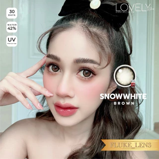 ✅New Lot 👑 Snow white เลนส์ตาหวาน ✨ ขนาดตาโต✨ Lovelyplus กรองแสงถนอมดวงตา ของแท้ผลิตที่เกาหลี snowwhite ดำ