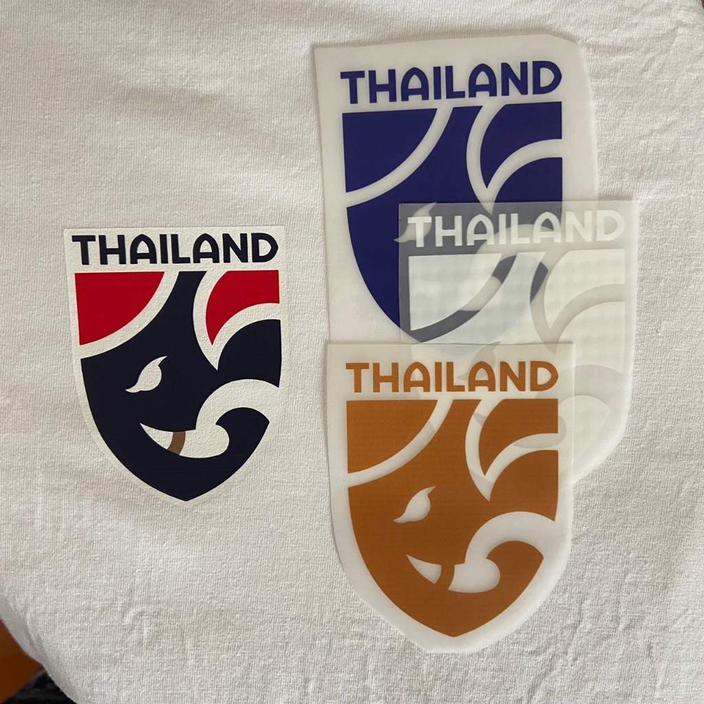 โลโก้ทีมชาติ ตัวรีดติดเสื้อ DTF DFT  ทีมชาติไทย โลโก้ทีมฟุตบอล แผ่นรีดติดเสื้อ