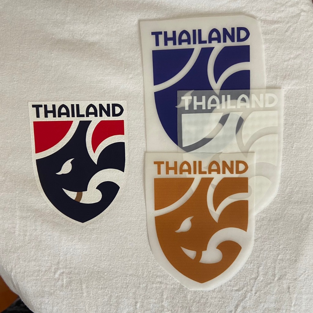 โลโก้ทีมชาติ ตัวรีดติดเสื้อ DTF DFT ทีมชาติไทย โลโก้ทีมฟุตบอล แผ่นรีดติดเสื้อ
