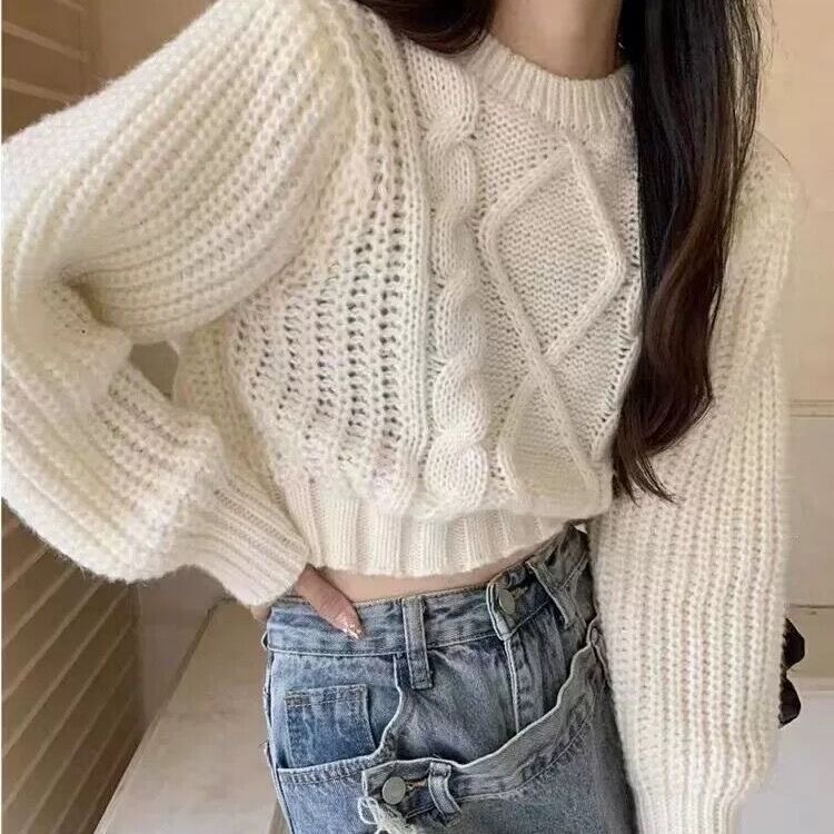 Atipashop - KUDSAN Sweater Knit เสื้อไหมพรม แขนยาว