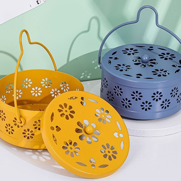 MQ ถาดใส่ยากันยุง ตะแกรวางยากันยุง ที่วางขดยากันยุง แบบขด มีฝาเปิดปิด ป้องกันไฟ ป้องกันเศษผงกระจาย พร้อมส่ง - รูปที่ 6