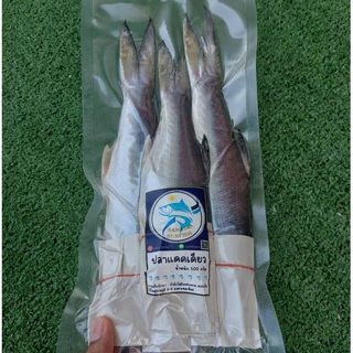 ปลากุเลา(ตัดหัว)แดดเดียว(เกรดส่งออกคัดพิเศษ)ไซส์ 2-3 ตัว น้ำหนัก 500กรัม(สูตรเค็มน้อย)อวนลอยธรรมชาติ สะอาด อร่อย
