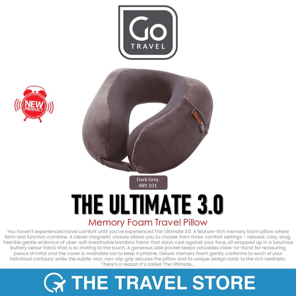 GO TRAVEL Ultimate 3.0 Memory Foam Travel Pillow (489.101) หมอนรองคอ