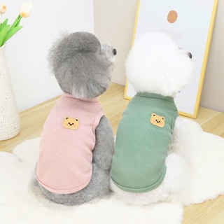 Petcho เสื้อผ้าสัตว์เลี้ยง เสื้อกั๊ก ระบายอากาศได้ดี ลายหมีน่ารัก สําหรับสุนัข แมว