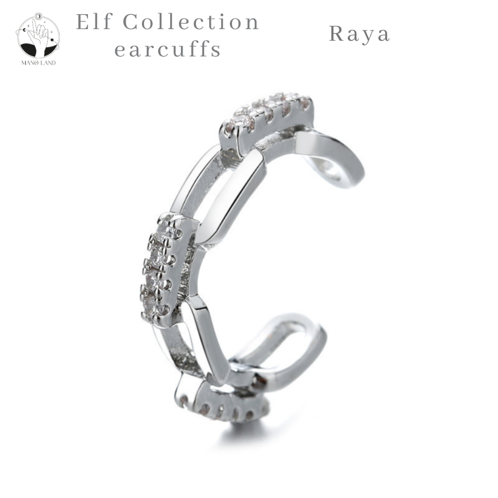 MNL ต่างหูเกาะหู Gorya พลังความเชื่อของเหล่าเอลฟ์ เกี่ยวใบหู earcuff แบบห่วง เครื่องประดับแฟชั่นเงินแท้ สไตล์เท่ๆ เกาหลี ราคา ถูกที่สุด ดีลบีเคเค แกลเลอรีภาพที่ 6