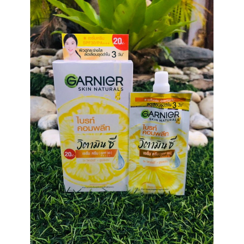 ป้าย20 *การ์นิเย่​ สกิน​แนทเชอรัล​ ไบรท์คอมพลีท​ วิตามิน ซี เซรั่ม​ ครีม​ (1x6​ซ