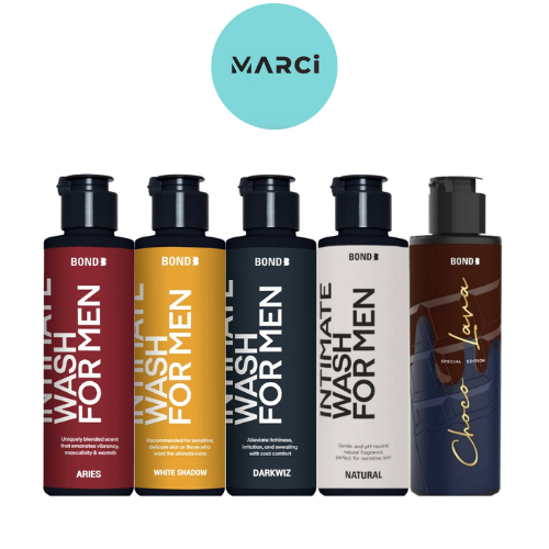 Bond Intimate wash เจลล้างน้องชายทำความสะอาดจุดซ่อนเร้น สูตร Bingsu,Dark Wiz,ARIES,Natural,Choco Lava [1 ขวด130ml]