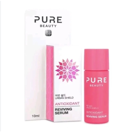 Pure Beauty Urban Shield Antioxidant Reviving Serum 10ml. เพียว บิวตี้ แอนตี้อ็อกซิแดนท์ รีไววิ่ง ซีรั่ม 10มล.ทอลอง
