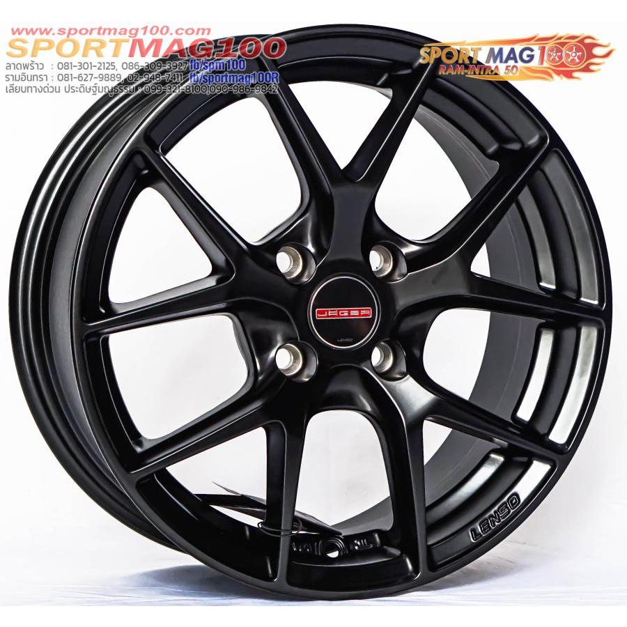 ล้อแม็กซ์ Lenso Jager Dyna JAD สีดำด้าน 6.5-15นิ้ว 4รู100 ET38 [18694]