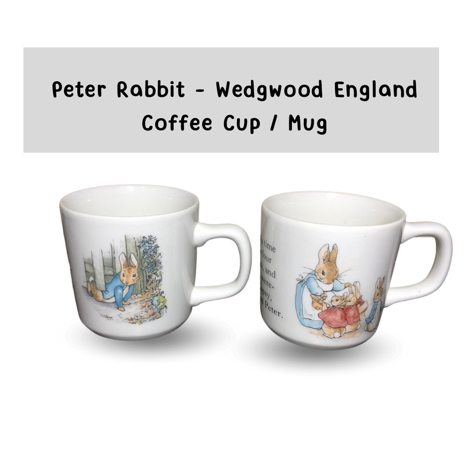 Peter Rabbit - Wedgwood England Coffee Cup/Mug แก้วกาแฟปีเตอร์ แรบบิท