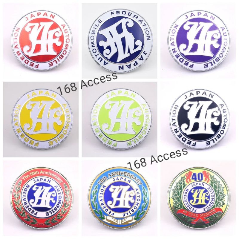Logo JAF Vintage All Gen Japan Style โลโก้ขาเสียบติดกันชนหน้า