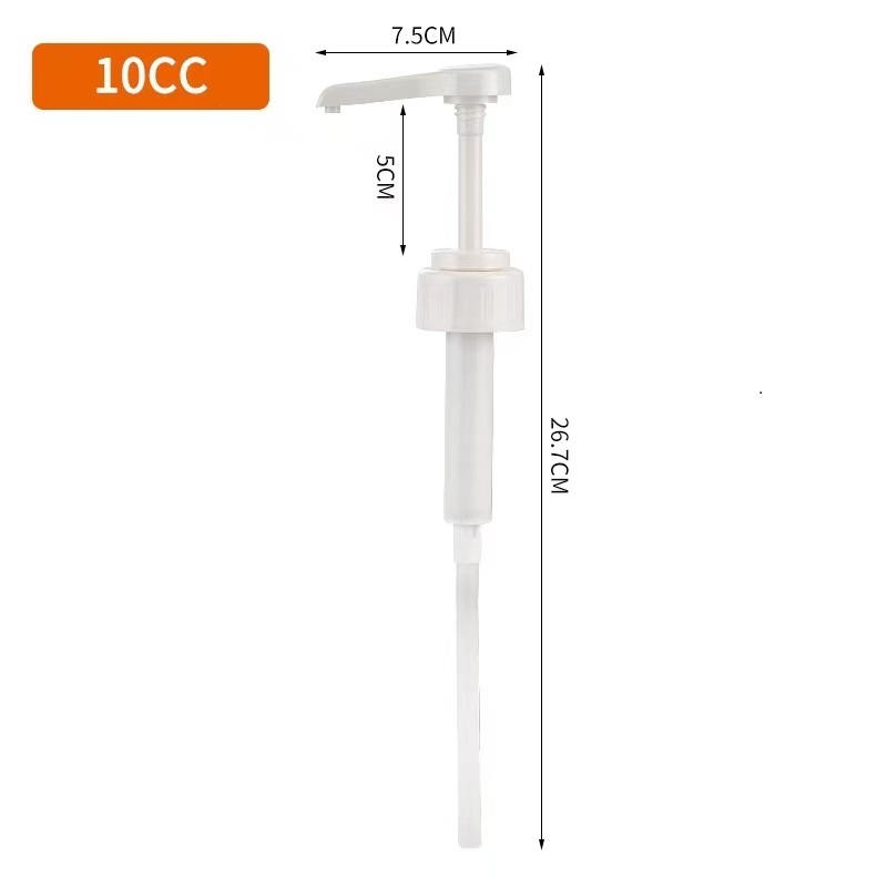 ขวดปั้มน้ำเชื่อม พลาสติก 10cc ขนาด 1600 ml Syrup Pump Bottle Made in Taiwan