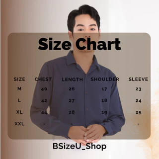 เสื้อเชิ้ตสีดำ เสื้อเชิ้ตฮาวาย แขนยาว เสื้อเชิ้ตเกาหลี Unisex ไม่ต้องรีด ผ้าเบาสบาย แบรนด์ BSizeU