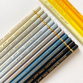 สีไม้แยกแท่ง Caran D’Ache รุ่น Pablo (Part ขาว-เหลือง-เทา-ดำ…