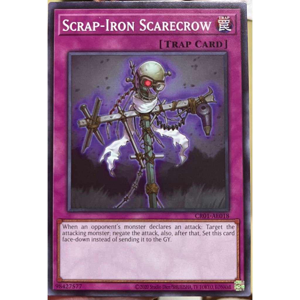 Yugioh Asia-Eng [CR01-AE018] Scrap-Iron Scarecrow (Common) การ์ดยูกิแท้ถูกลิขสิทธิ์
