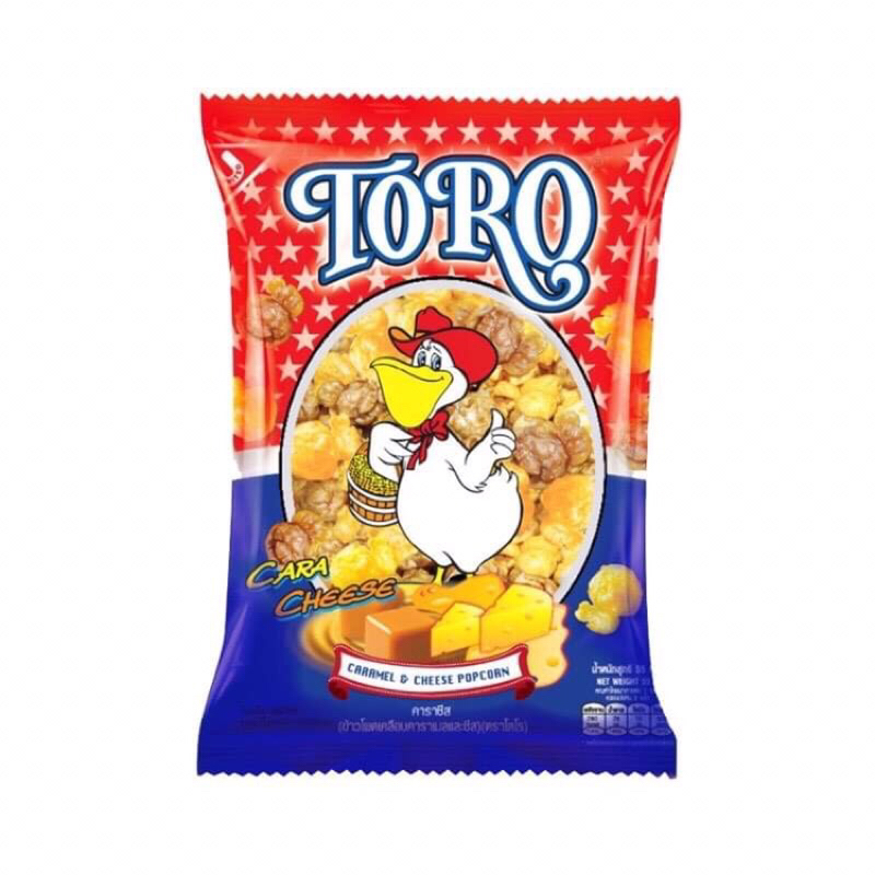 (5ห่อ ราคาพิเศษ)  ⚡️Toro โตโร ขนมข้าวโพดป๊อปคอร์น ขนาด 55 กรัม รสคาราเมลชีส